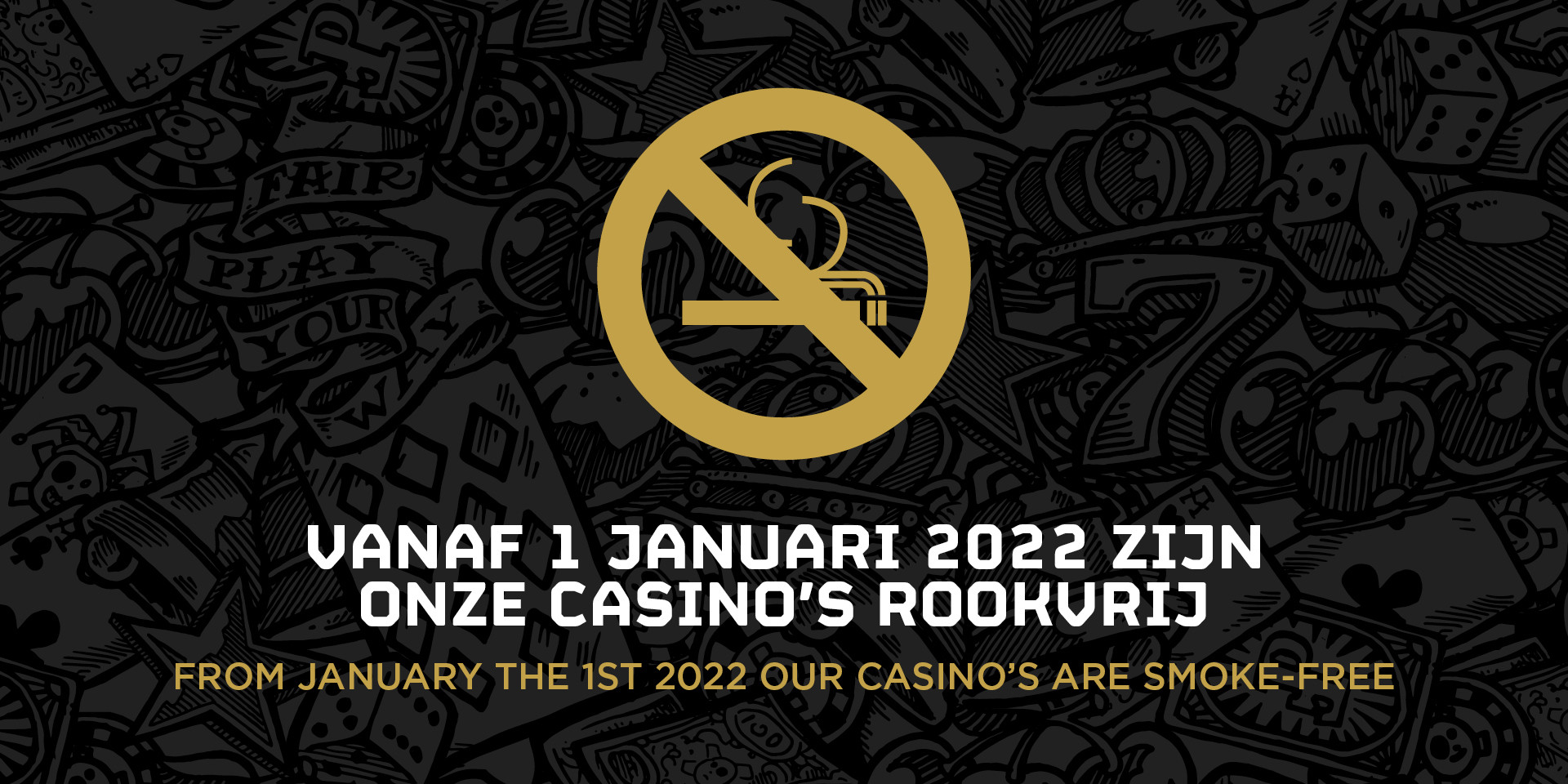 Casino's vanaf 2022 rookvrij